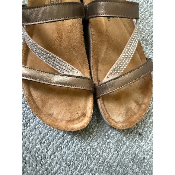 Naot Hawaii slide sandals with rhinestone accents women’s sandal size 42 10.5-11 - Picture 6 of 7